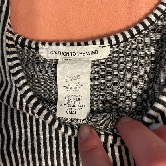 Crop top stripped tank top - Picture 2 of 2